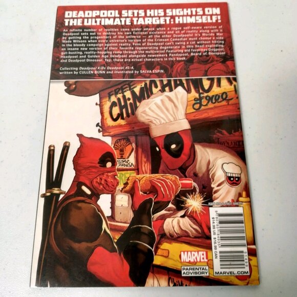 Marvel X Deadpool Kills Deadpool Graphic Novel Comic 2016 Bunn Espin - Picture 2 of 16